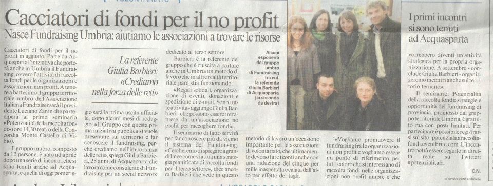 Messaggero_Fundraising_Giulia Barbieri
